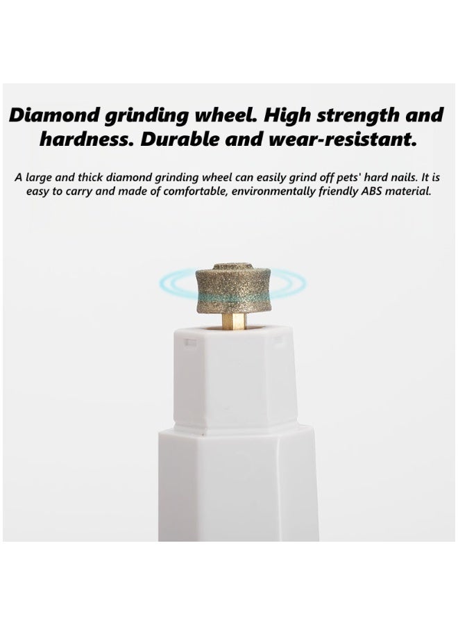 مطحنة أظافر الحيوانات الأليفة، مقشر أظافر كهربائي للكلاب والقطط، منخفضة الضوضاء مع ضوء LED لتجنب الغشاء الدموي، أداة تنظيف أظافر آمنة - Image 5